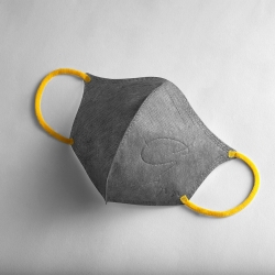 Maska 3D wielokrotnego użytku Szary-żółty